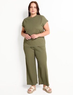 Blusa manga corta para mujer