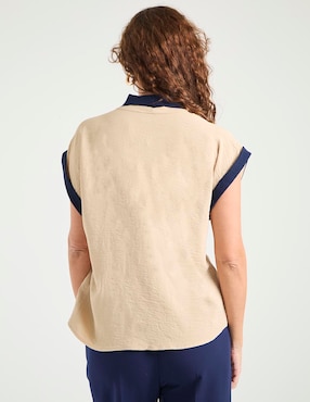 Blusa manga corta para mujer