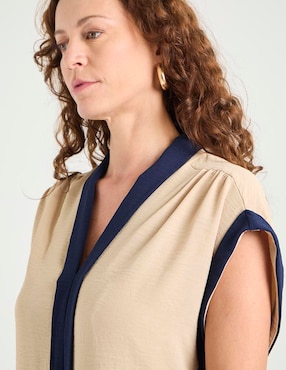 Blusa manga corta para mujer