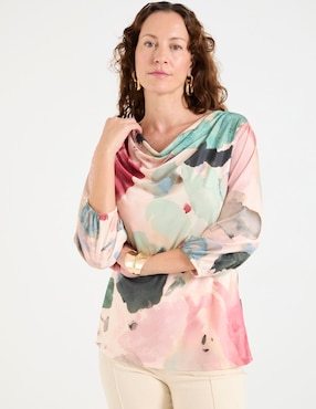 Blusa manga 3/4 para mujer
