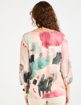 Blusa manga 3/4 para mujer