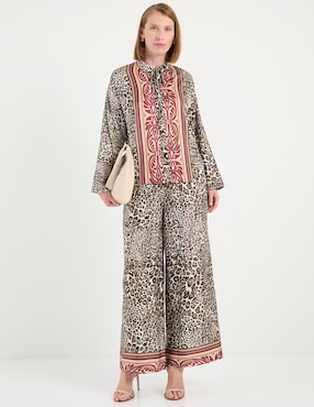 Pantalón relaxed La Mode wide leg para mujer