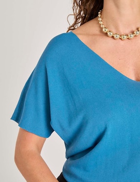 Blusa manga corta para mujer
