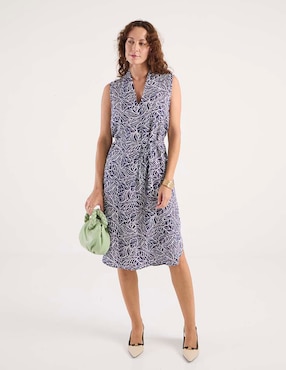 Vestido midi casual La Mode para mujer