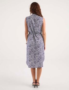 Vestido midi casual La Mode para mujer