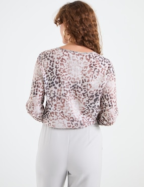 Blusa manga larga para mujer