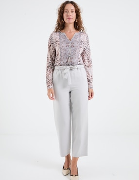 Blusa manga larga para mujer