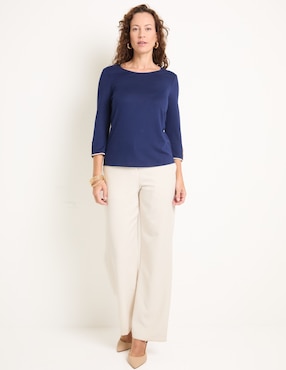 Blusa manga 3/4 para mujer