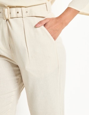 Pantalón capri La Mode straight para mujer