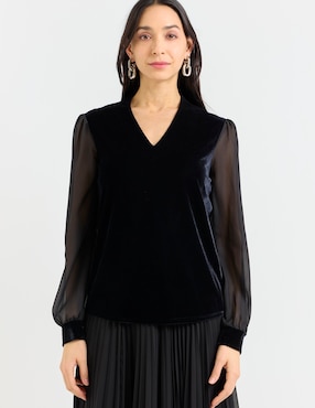 Blusa La Mode manga larga para mujer