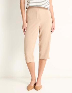 Pantalón capri La Mode slim para mujer