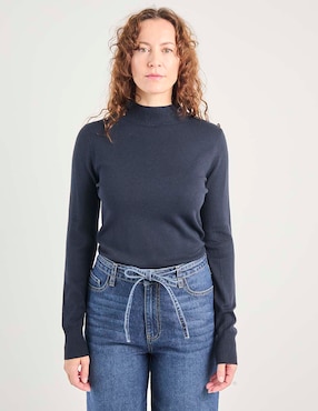 Suéter La Mode cuello alto para mujer
