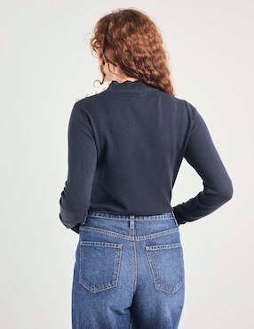 Suéter La Mode cuello alto para mujer