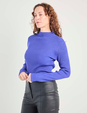 Suéter La Mode cuello alto para mujer