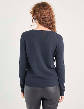 Suéter La Mode cuello V para mujer