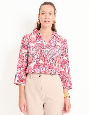 Blusa manga 3/4 para mujer