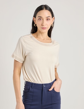 Blusa La Mode manga corta para mujer