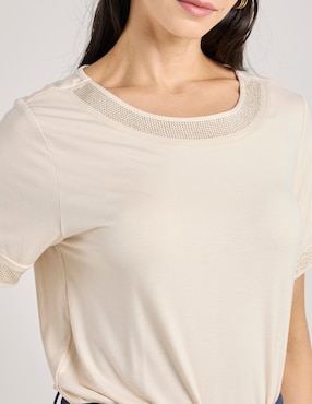 Blusa La Mode manga corta para mujer