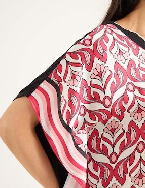 Blusa manga al codo para mujer