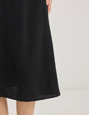 Falda midi La Mode a la cintura