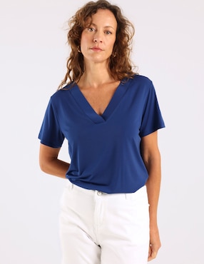 Blusa La Mode manga corta para mujer