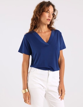 Blusa La Mode manga corta para mujer