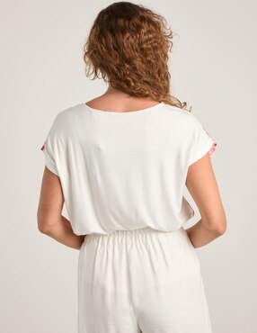 Blusa La Mode manga corta para mujer