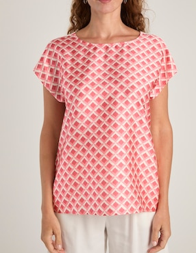 Blusa La Mode manga corta para mujer