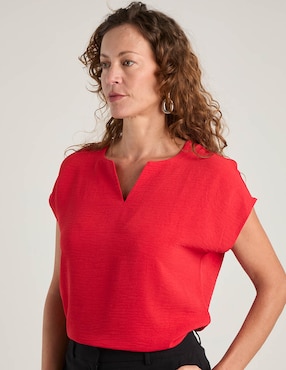 Blusa La Mode manga corta para mujer
