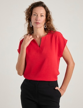 Blusa La Mode manga corta para mujer