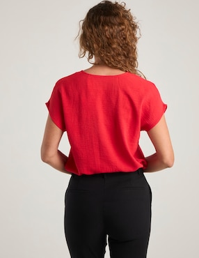 Blusa La Mode manga corta para mujer