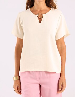 Blusa La Mode manga corta para mujer