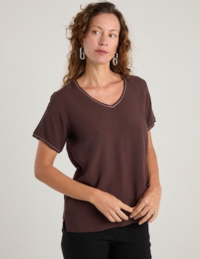 Blusa La Mode manga corta para mujer