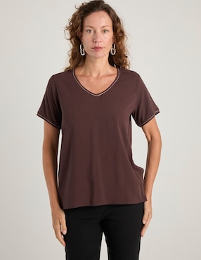 Blusa La Mode manga corta para mujer