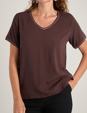 Blusa La Mode manga corta para mujer