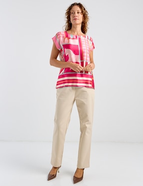 Blusa La Mode manga corta para mujer