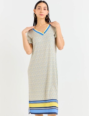 Vestido 3/4 casual La Mode para mujer
