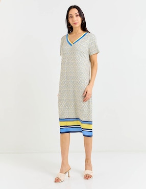 Vestido 3/4 casual La Mode para mujer