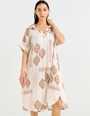 Vestido a la rodilla casual La Mode para mujer