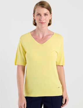 Blusa La Mode manga 3/4 para mujer