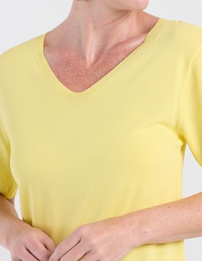 Blusa La Mode manga 3/4 para mujer