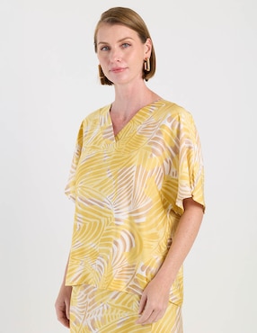Blusa La Mode manga al codo para mujer