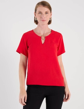 Blusa La Mode manga corta para mujer