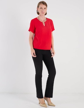 Blusa La Mode manga corta para mujer