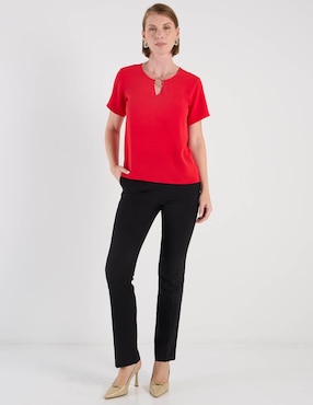 Blusa La Mode manga corta para mujer