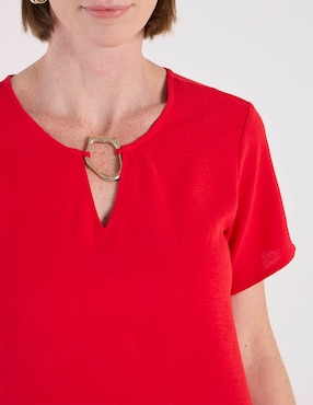 Blusa La Mode manga corta para mujer