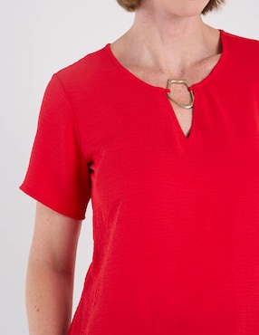 Blusa La Mode manga corta para mujer