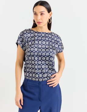 Blusa La Mode manga corta para mujer