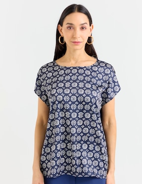Blusa La Mode manga corta para mujer