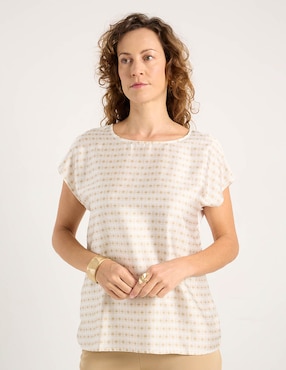 Blusa La Mode manga corta para mujer